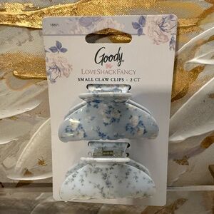 Goody LoveShackFancy Blue Floral Claw Clips